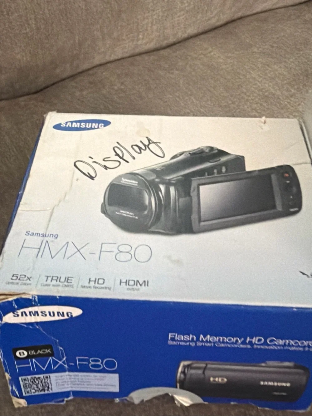 Samsung HMX-F80 HD Camcorder 52x Optical Zoom Digital Video Camera Tested Works
